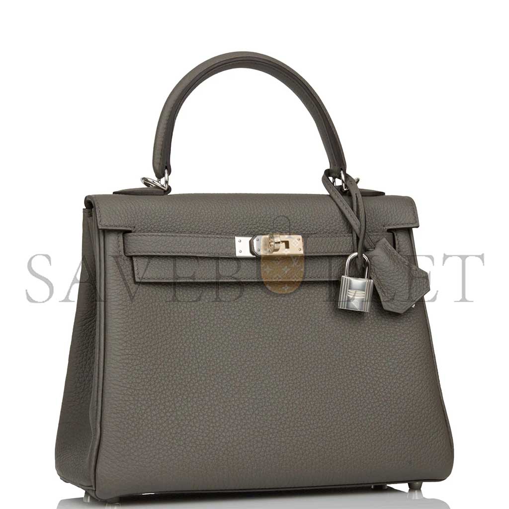 HERMÈS KELLY 25 PALLADIUM HARDWARE (25*17*7cm) 